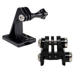 Picatinny Rails Airsoft Rail Helmet Excavator Mounts Bracket Adapter for GoPro Action Camera (2Black)