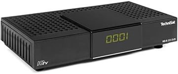TechniSat HD-S 223 DVR - Compact HD Satellite Receiver with USB Recording (DVB-S2, HDTV, HDMI, USB Drive, Channel List, Timer, EPG 7 Days, Remote Control) Black