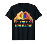 Love is Love Gay Pride LGBT Flag Heart LGBT Pride Month T-Shirt