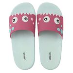 URJO Unisex Slipper Kids UK (KIDSLIDER_MONSTER_AQUA_7)