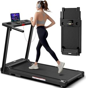 AoraPulse Portable Foldable Treadmills for Home, Small Folding Treadmill for Home Office with 300 LBS Capacity, Walking Running Exercise Electric Compact Treadmill with LED Display