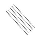 5 Pcs 304 Stainless Steel Round Rod, 4mm x 300mm Solid Shaft Rods Lathe Bar Stock Solid Round Rod, Silver