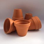 Weston Mill Pottery - [F9 Terracotta Plant Pots (pack of 10) 9cm diameter x 8cm high