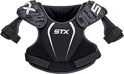 STX Lacrosse Stallion 75 Shoulder Pad, Black, Large