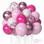 Pink and White Party Balloons,Pink 