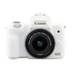 Easy Hood Silicone Protective Cover for Canon EOS M50 Digital SLR Camera, White