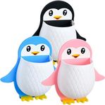 Kesi 4 Pieces Penguin Holder Corner Holder Wall Mounted Toothbrush Organizer for Home Bedroom Kitchen Bathroom Multifunctional Storage Holder for Bathroom