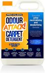 Pro-Kleen Odour Attack Pet Carpet Cleaner Shampoo Citrus 5L Contains Active Enzymes to Digest Urine Proteins, Faeces, Vomit Stains, Neutralises Deodorises, Suitable for All Carpet,