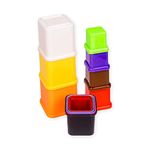 RATNA'S Educational Plastic Build Up Stacking Cubes for Kids Age 1+ with Different Attractive Colours