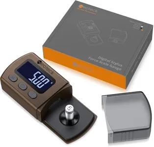 Neoteck Digital Turntable Stylus Force Scale Gauge 0.01g/5.00g Black LCD Backlight for Tonearm Phono Cartridge-Brown