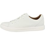 Clarks Un Costa Lace, Men’s Sneaker, White Leather, 9 UK (43 EU)