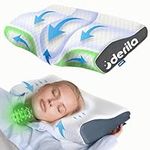 Derila Kingsize Memory Foam Ergonomic Pillow. The Perfect Bed Pillow (Pack of 1) for Side, Back, Stomach Sleepers. With Contoured Pillow You Will Wake Up Refreshed