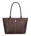 Fostelo Women's Vegan Leather Everly Handbags Shoulder Hobo Bag Ladies Purse (Brown) (Large)