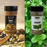 PUREMADE Fajita Seasoning - 85 gm & Oregano - 40 gm Combo (Pack of 2) 125 Grams Tacos, Grilled Meat Pizza,Mexican, Italian, No MSG Or Preservative