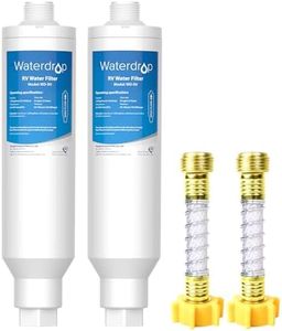 Waterdrop RV Water Filter, RV Inline Hose Water Filter with Hose Protector, Garden and Camper Water Filter, NSF Certified, Greatly Reduces Chlorine, Bad Taste, Odor, New Label Design