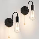 Spiglamm Black Wall Sconces with On