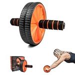 Phoenix Fitness Ab Roller for Abdominal Training - Fitness Exercise Abs Roller Wheel for Home and Gym - Foam Grip Handles for Ab Core Workout