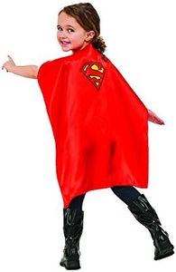 Rubies Capa de Superman para niños y niñas, Color Rojo, Licencia Oficial DC Comics, Superhéroes, Accesorios, Complemento para disfraz, Talla única infantil