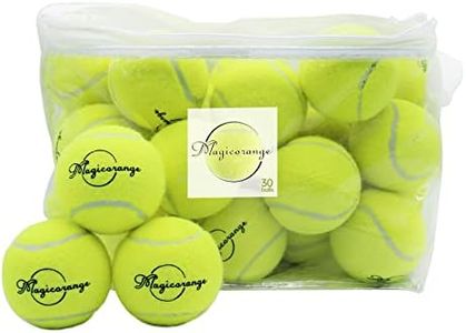 Magicorange Tennis Balls, 30 Pack Advanced Training Tennis Balls Practice Balls, Pet Dog Playing Balls, Come with Mesh Bag for Easy Transport, Good for Beginner Training Ball (Green)