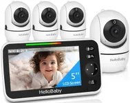 HelloBaby 5" Screen Baby Monitor wi