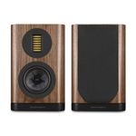 Wharfedale EVO 5.1 Bookshelf Speakers (Pair) – 5″ Woven Kevlar Woofer, 35 × 70 mm AMT Tweeter, Bass‑Reflex, Walnut (Walnut)