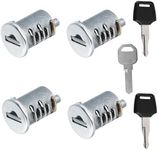 For Thule Replacement Keys, 4 Pack Lock Cores Cylinder for Thule Bike Rack, Roof Racks, Cargo Box, Carriers, Crossbars, Ski Rack, Kayak Rack etc, Compitable with All Thule One-Key Lock Cylinder System