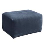 Sure Fit SF45545 Stretch Pique Oversized Ottoman Slipcover, Navy