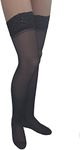 ITA-MED Sheer Thigh Highs Compression (23,30 mmHg) H-80, Black, XX-Large, 3 Count