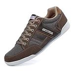 TARELO Trainers Men's Shoes Classic Sneaker Brown 8