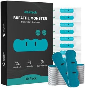 Nekteck Breathe Monster Nasal Strips, 30 Individually Wrapped Strips