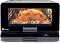 GE Profile Smart Oven with No Preheat, 11-in-1 Countertop Oven including Air Fry, Warm, Toast, Broil, Roast, Pastry, Reheat, and more, WiFi and Smart Connected, Black