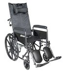 Drive Medical SSP16RBDFA Silver Sport Reclining Wheelchair with Elevating Leg Rests