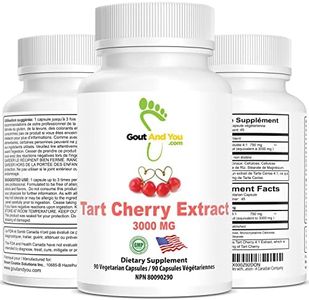 Gout and You Tart Cherry Extract | 3000 mg Per Serving | 90 Vegetarian Capsules | Gluten-Free