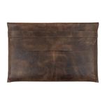 Hide & Drink, Rustic Leather MacBook Case (15 inches Display) Handmade - Bourbon Brown