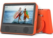 Jexiop 7“Portable TV,Small IPS 1080P Screen TV with Digital ATSC Tuner,Headphone Out-USB/TF Port-HDMI Input,Mini TV for Camping RV Kitchen (Orange)