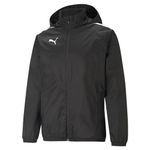 Puma Mens Teamliga All Weather Jacket Sweater, Puma Black-puma Black, XL EU