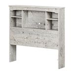 South Shore 11892 Aviron Bookcase Headboard, Twin, Seaside Pine