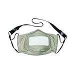 Mist Away See-Through Cotton Face Mask - Grey 1 count