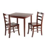 Winsome Groveland Square Dining Table with 2 Chairs, 3-Piece