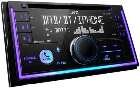 JVC autoradio 2DIN, CD, USB, iPod, Bluetooth, Dab+, KW-DB95BT Noir