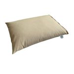 Brow Farm Buckwheat Hull-Filled Pillow – Standard UK Size (60×44×12 cm) | Adjustable Loft | 100% Cotton Zip Cover | Natural, Breathable Support Pillow for Neck & Shoulder Comfort