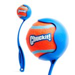 Chuckit! Dog Ball Pocket Laucher Sport Launcher 12M Dog Toy with Medium Tennis Ball Lightweight Fetch Toy Ultra Ball Thrower for Dogs - Medium, 30cm Long