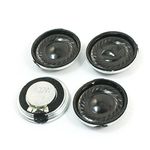 uxcell 4Pcs 2W 8 Ohm 23mm Dia Metal Shell Internal Magnet Speaker Loudspeaker