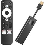 Phantom Dcolor GD1 4K Android TV Stick Certified Streamer Media Player Assistant voice remote Prime Video Chromecast Play Store Bluetooth 4K HDR 10+ Dolby Audio XM3 2.1 Dual Band WiFi USB-C