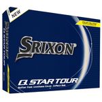 Srixon, New Q-Star Tour 5 2024 - Dozen Golf Balls - Soft Feel, Spin, Performance and Power - 3 Pieces - Urethane - Premium Golf Accessories and Golf Gifts, Yellow