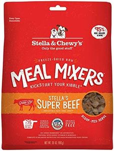 Stella & Chewy's Freeze Dried Raw Super Beef Meal Mixer – Dog Food Topper for Small & Large Breeds – Grain Free, Protein Rich Recipe – 35 oz Bag