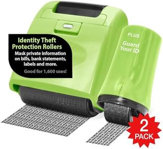 Guard Your ID Identity Theft Prevention Security Stamp Wide Roller Security Stamp Kits (Green)