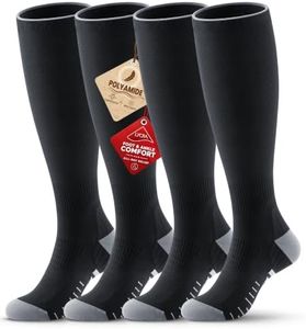 Benirap Compression Socks for Women Men, Breathable for Flying, Running, Nurses, Pregnant, 2 Pairs