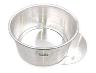 Prime Bakers and Moulders Round Removable Bottom Cake pan, 3 inch deep Loose Base tin for Oven (8 Inch)