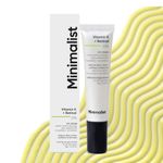 Minimalist Vitamin K + Retinal 01% Under Eye Cream | Reduces Dark Circles, Wrinkles & Fine Lines | With Caffeine for Puffiness | For Women & Men | 14 gm